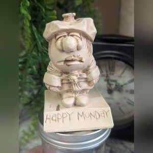 Vintage 1967 Paula Collectible Resin Figurine - Happy Monday